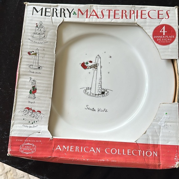 Humorous Christmas Plates - Set of Four - Picture 5 of 10